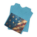 Patriotic Short Sleeve Tee, Unisex Casual Wear, Fourth of July Shirt, Independence Day Gift, Amercan Flag T-Shirt - 250 USA Celebration