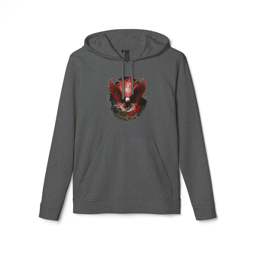 Red Fox Watercolor Mask hoodie | Hoodie - 250 USA Celebration