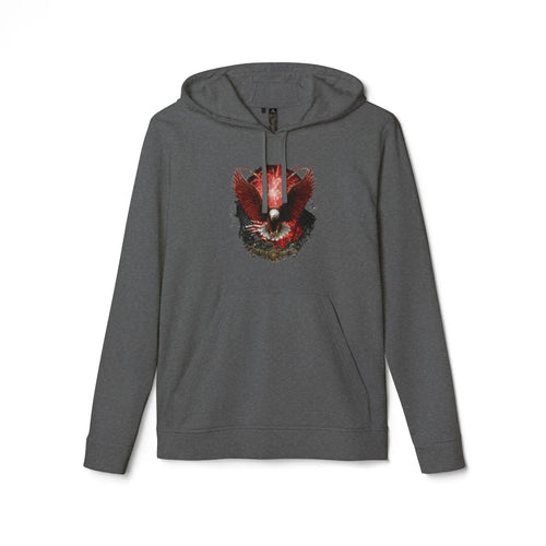 Red Fox Watercolor Mask hoodie | Hoodie - 250 USA Celebration