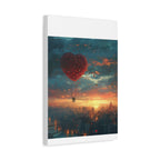 Romantic Canvas Wall Art, Love, Heart Balloon Art, Gift for Couples, Valentines Wall Decor, Valentine's Day Women's Merchandise, Valentines - 250 USA Celebration