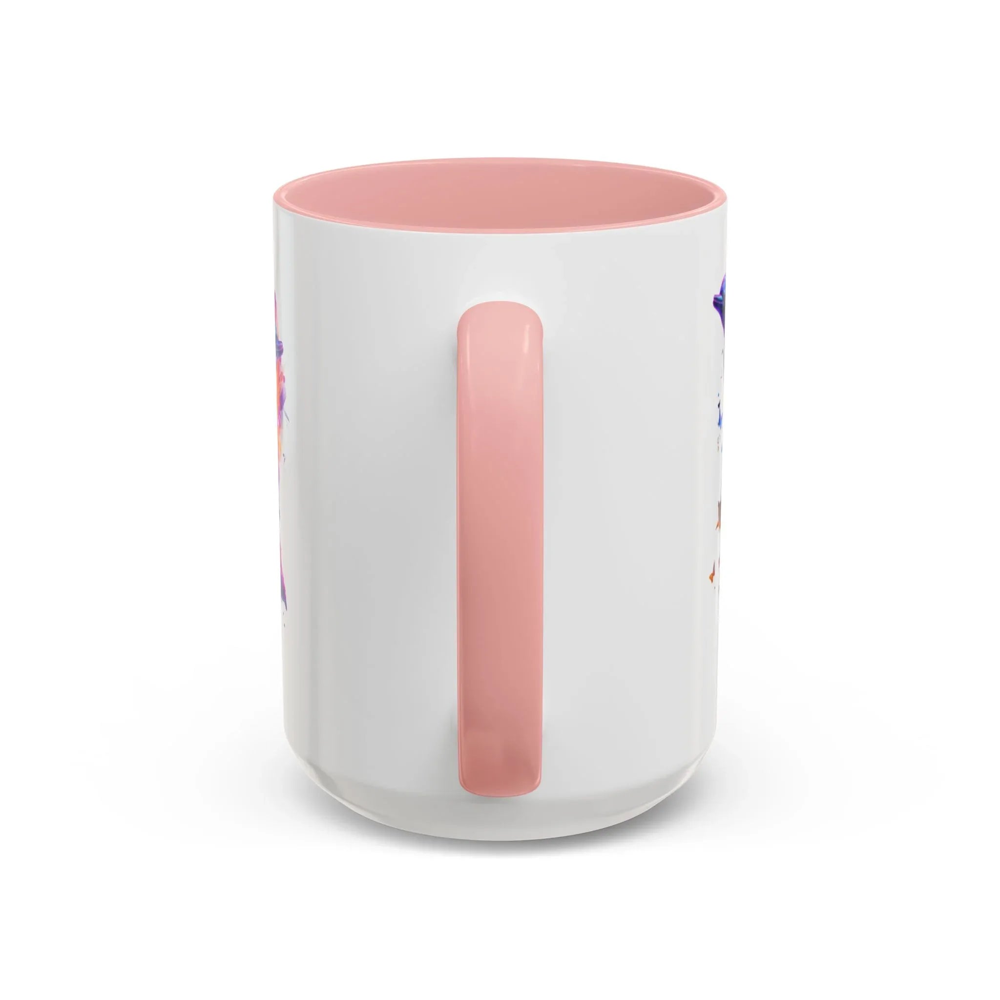 Y2K Chrome Dolphin Flaming Hoop Mug | Holographic Neon Dolphin Coffee Cup - 250 USA Celebration