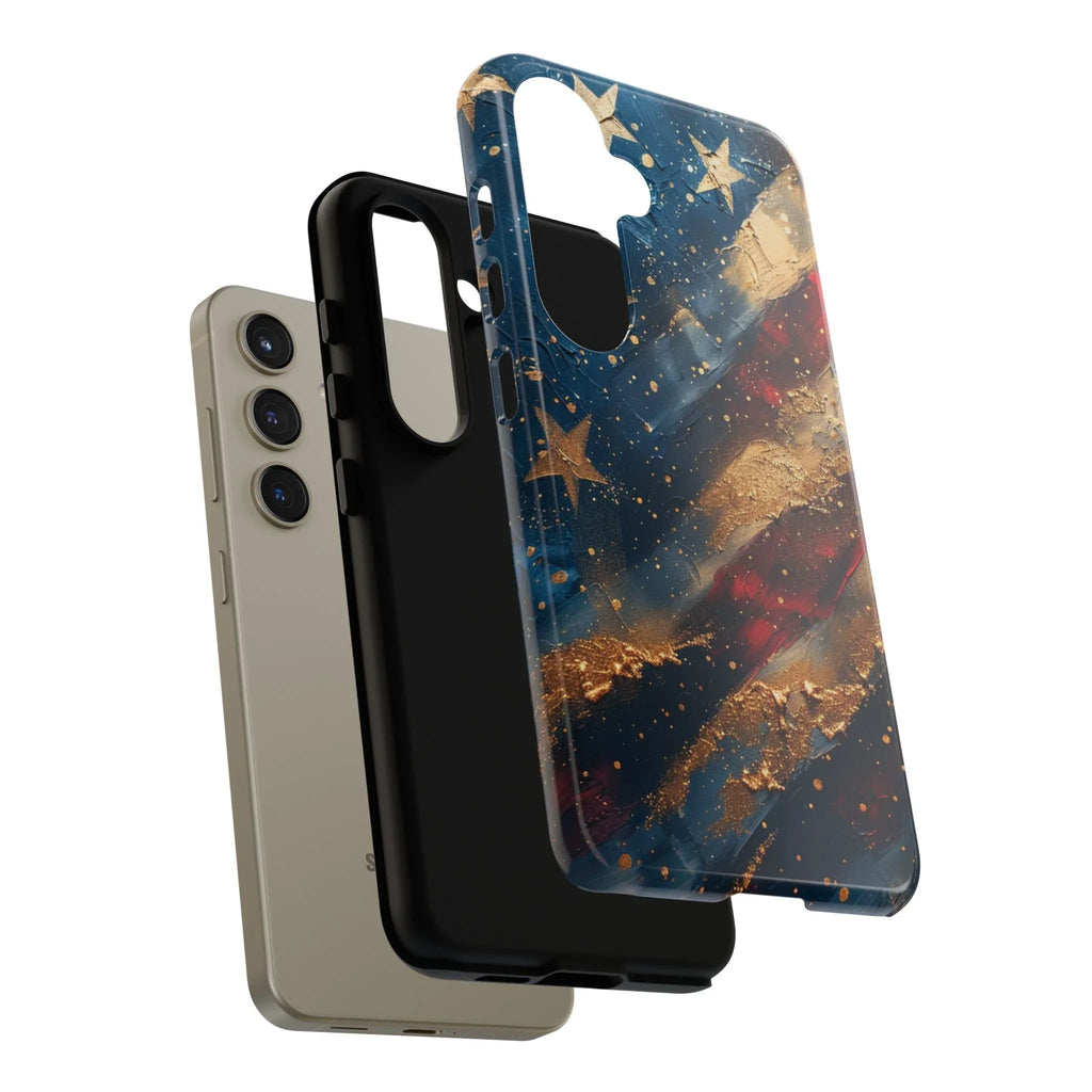 Patriotic Phone Case, Tough Cases with American Flag Design, Stylish Phone Accessories, USA Pride Gift, Durable Cases for All Occasions - 250 USA Celebration