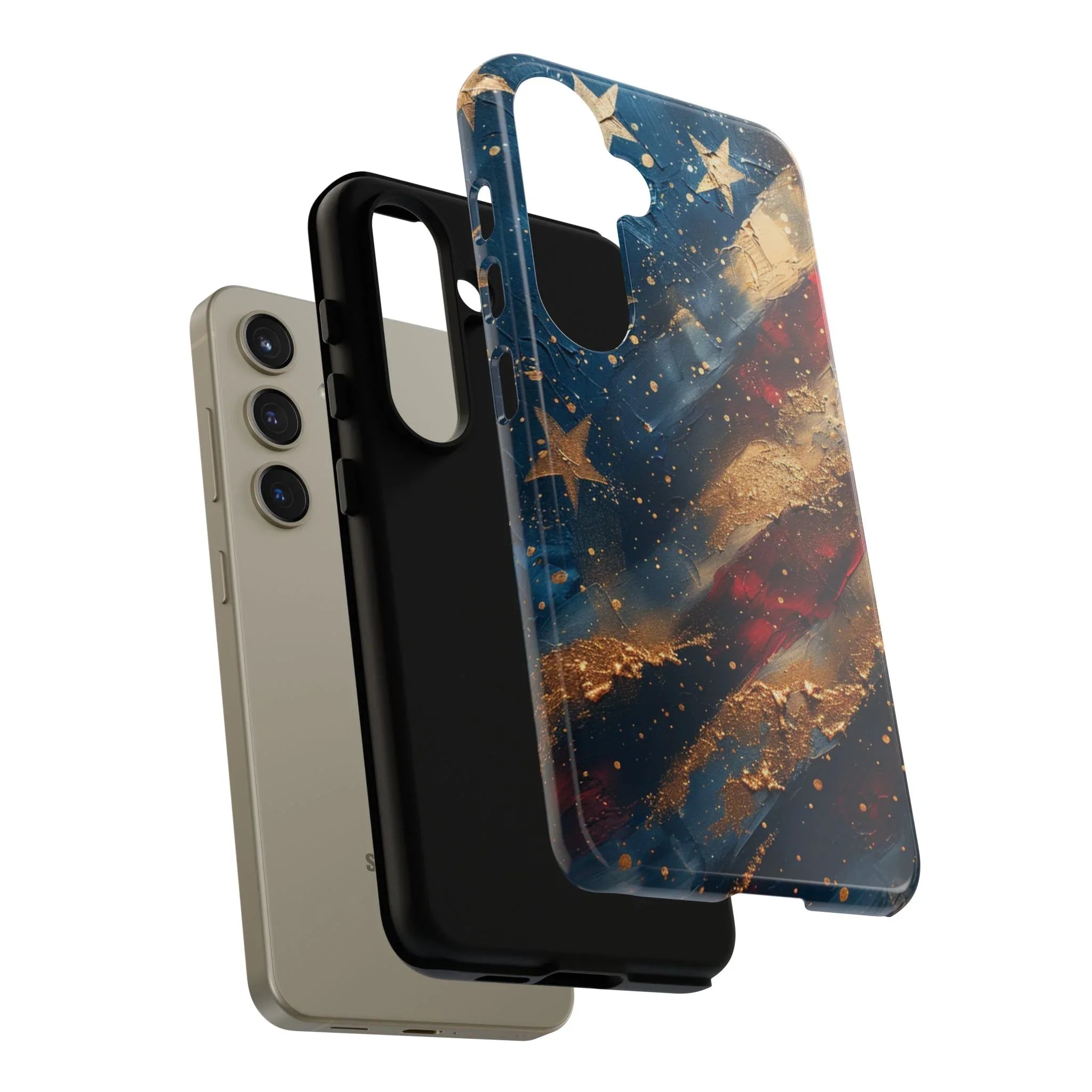 Patriotic Phone Case, Tough Cases with American Flag Design, Stylish Phone Accessories, USA Pride Gift, Durable Cases for All Occasions - 250 USA Celebration