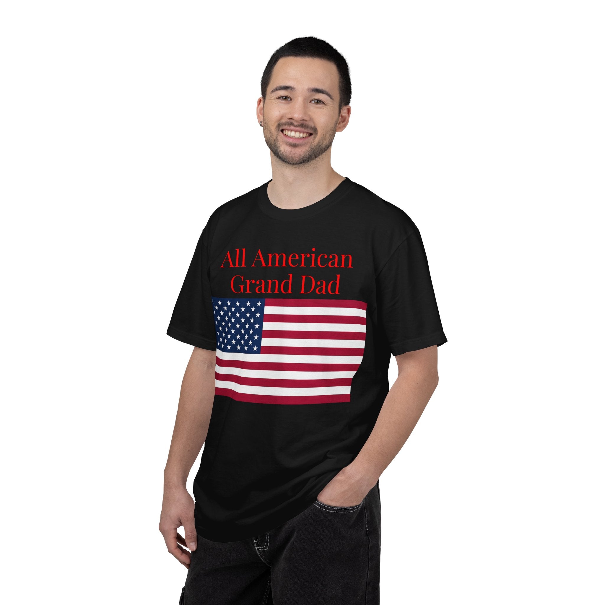 All American Grand Dad T-Shirt — Patriotic Flag Shirt for Grandfathers (Father's Day, 4th of July)