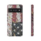 Abstract Drip American Flag Phone Case | Tough Case - 250 USA Celebration