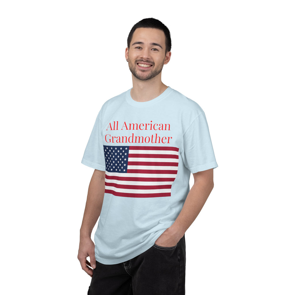 All American Grandmother T-Shirt — Patriotic Flag Tee for Moms & Grandmas