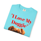 Cute French Bulldog Puppy Holding Red Heart T-shirt | Dog Lover Cartoon - 250 USA Celebration