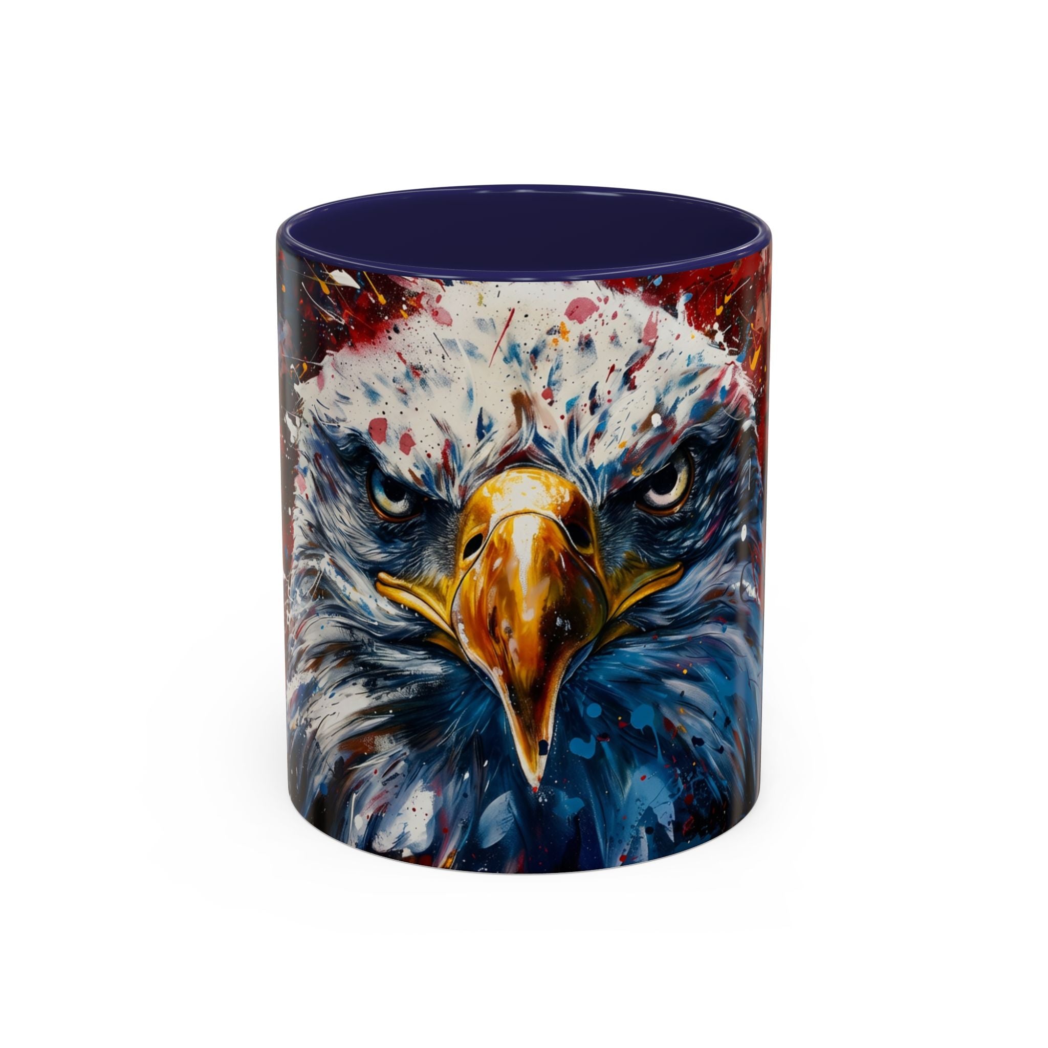 Patriotic Eagle Coffee Mug - Bold American Bald Eagle Art (11/15oz)