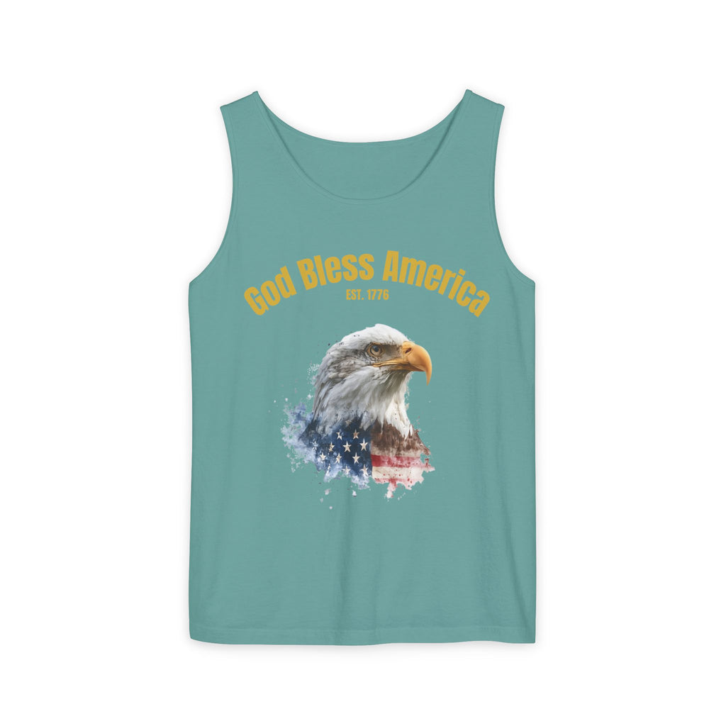 America 250 Tank Top | Official 250th Anniversary Edition American Bald Eagle watercolor flag Tank Top | Patriotic Eagle design