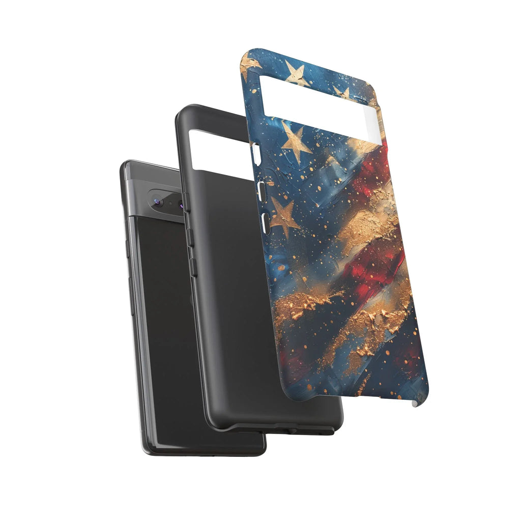 Patriotic Phone Case, Tough Cases with American Flag Design, Stylish Phone Accessories, USA Pride Gift, Durable Cases for All Occasions - 250 USA Celebration