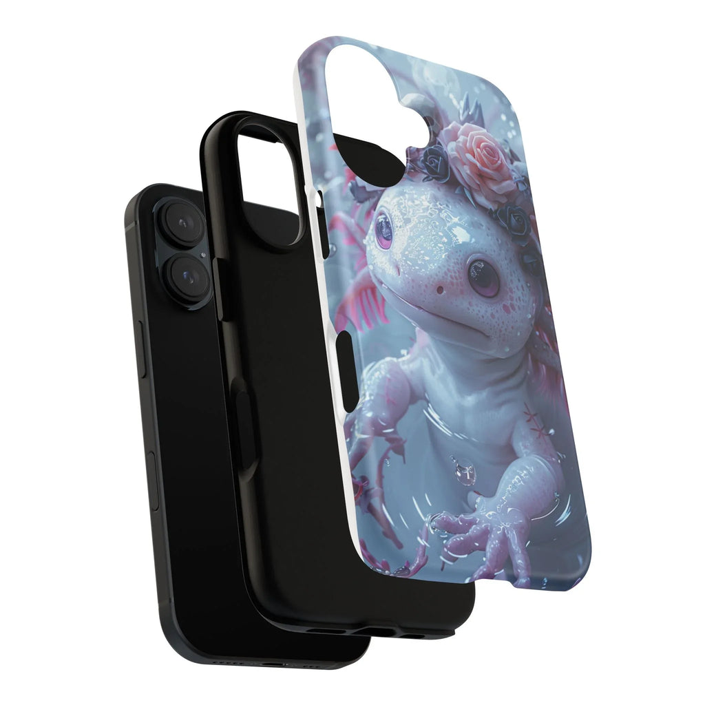 Goth Axolotls Tough Cases | Cute Creepy Axolotl Phone Case, Gloomycore Aesthetic - 250 USA Celebration
