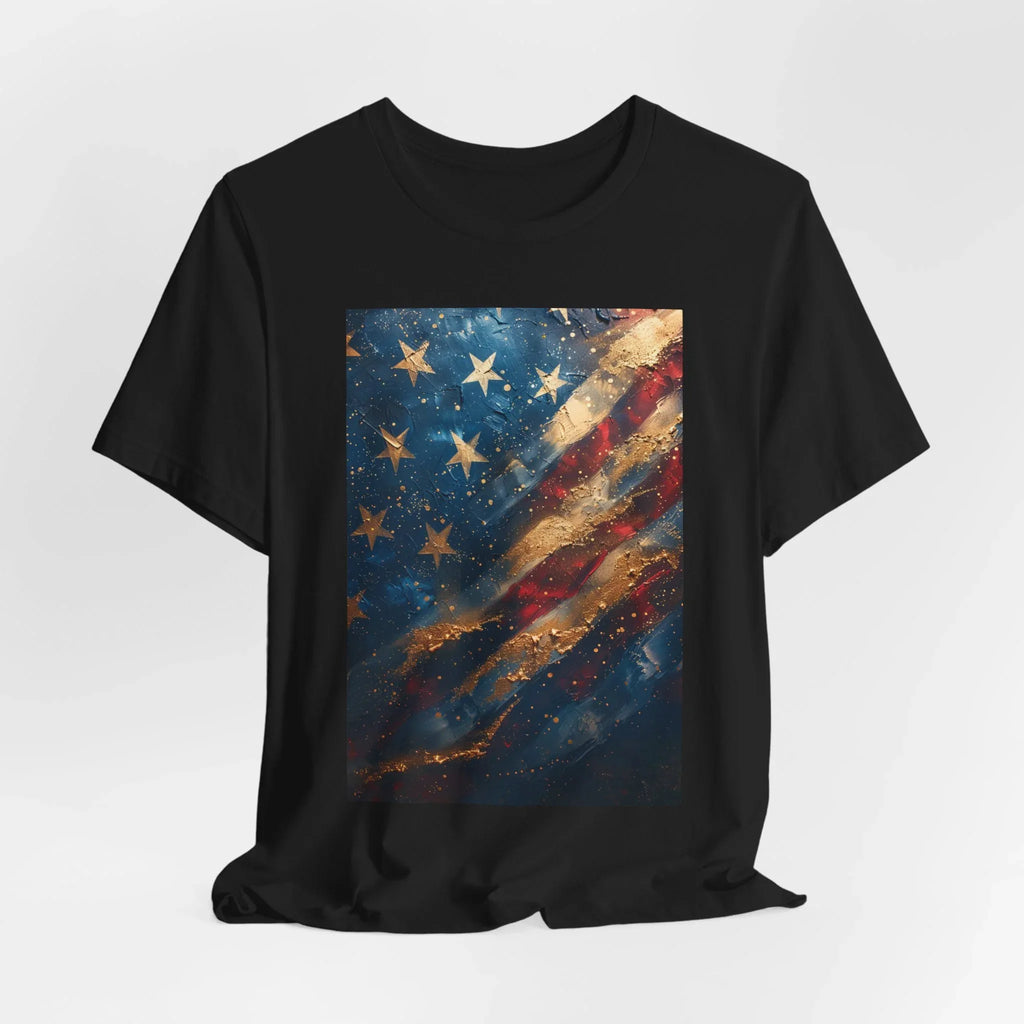 Patriotic Short Sleeve Tee, Unisex Casual Wear, Fourth of July Shirt, Independence Day Gift, Amercan Flag T-Shirt - 250 USA Celebration