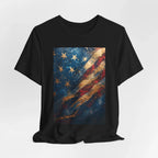 Patriotic Short Sleeve Tee, Unisex Casual Wear, Fourth of July Shirt, Independence Day Gift, Amercan Flag T-Shirt - 250 USA Celebration