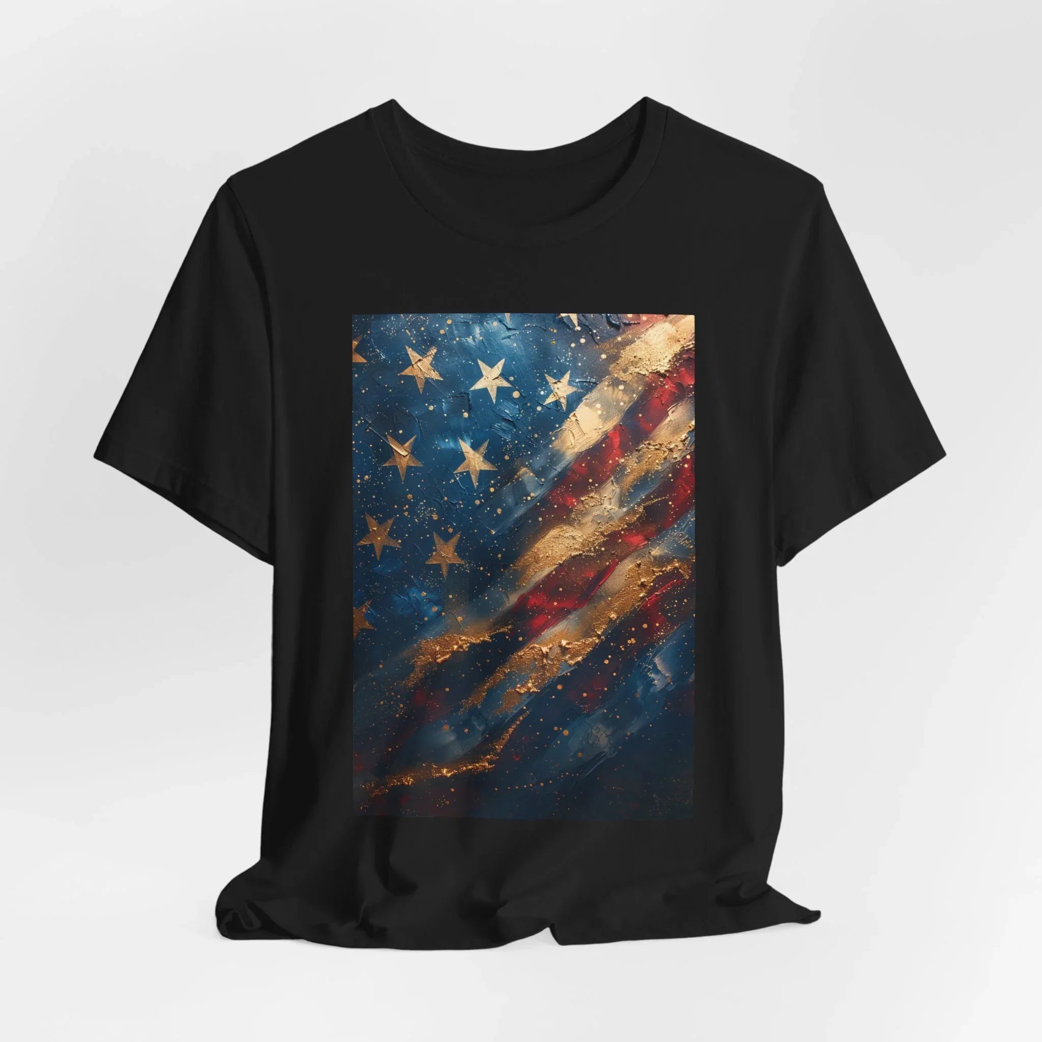 Patriotic Short Sleeve Tee, Unisex Casual Wear, Fourth of July Shirt, Independence Day Gift, Amercan Flag T-Shirt - 250 USA Celebration