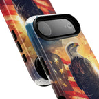Patriotic Eagle Magnetic Phone Case, Tough Phone Covers, Americana Gifts, Unique Cell Phone Case, Fourth of July, Veterans Day - 250 USA Celebration