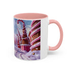 Festive Santa Candy Wonderland Mug | Holiday Santa Claus Candy Cane Forest - 250 USA Celebration