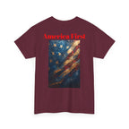 Freedom or Death American Flag T-Shirt | America First Vintage Flag Tee, Patriotic T-Shirt, America First, 250 America - 250 USA Celebration