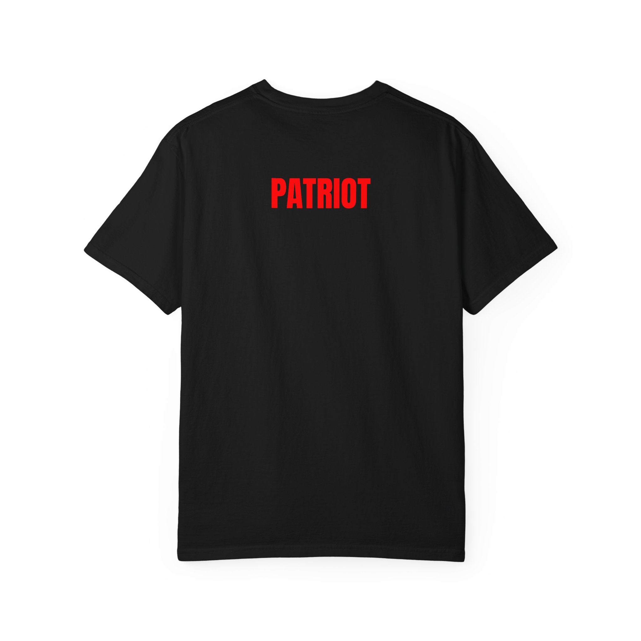 Patriot Graphic T-Shirt — Bold Red Text Tee for Patriotic Holidays