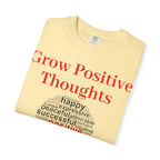 Grow Positive Thoughts T-shirt | Positive Word Cloud Mental Health Tee - 250 USA Celebration