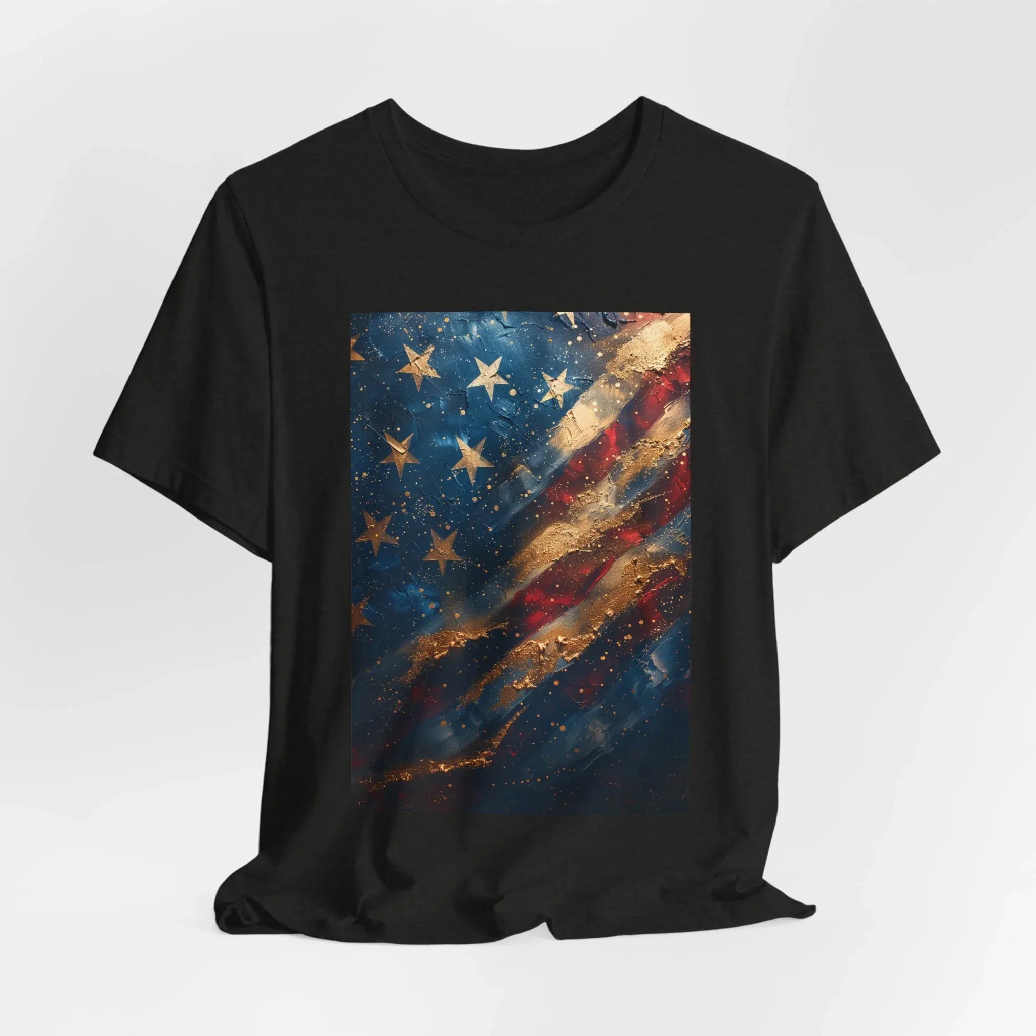 Patriotic Short Sleeve Tee, Unisex Casual Wear, Fourth of July Shirt, Independence Day Gift, Amercan Flag T-Shirt - 250 USA Celebration