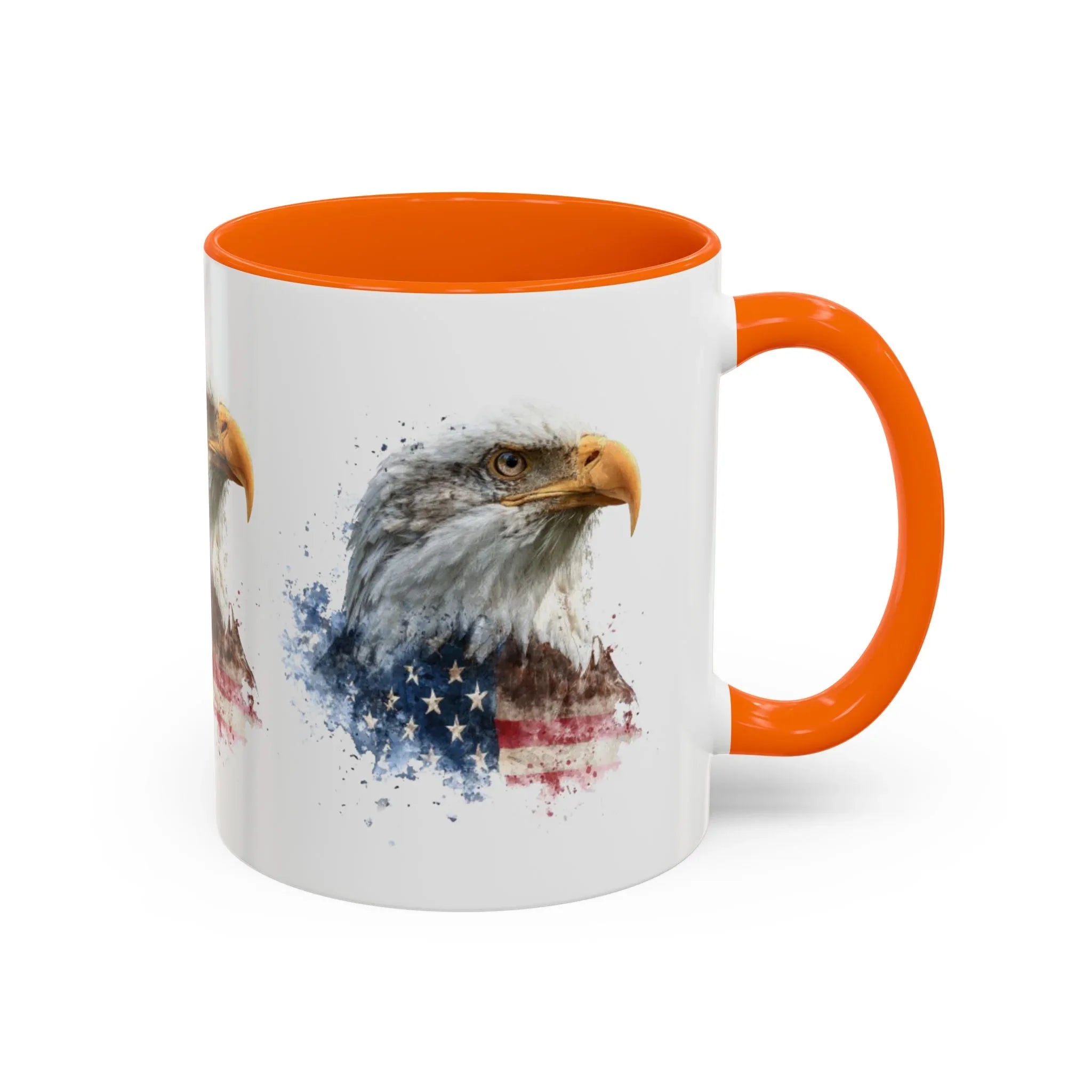 American Flag Bald Eagle Mug | Accent Coffee Mug - 250 USA Celebration