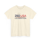 America 250 Tee Shirt | Official 250th Anniversary Edition - 250 USA Celebration Chest Logo Tee | Fourth of July Americana T-Shirt