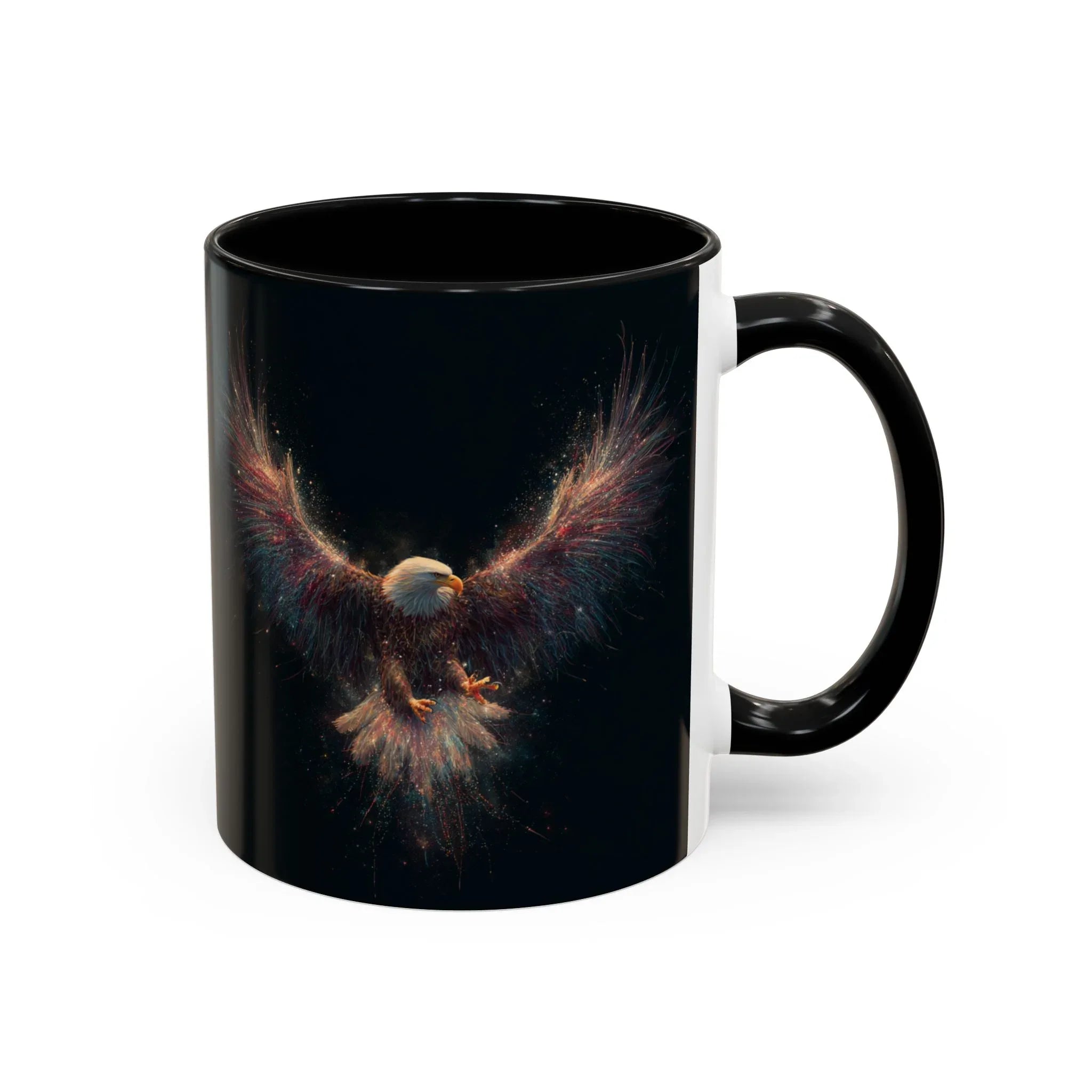 Fiery Flying Eagle Mug | Accent Coffee Mug 11oz 15oz - 250 USA Celebration