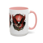 Red Eagle Emblem Accent Coffee Mug | Patriotic Eagle Design - 250 USA Celebration