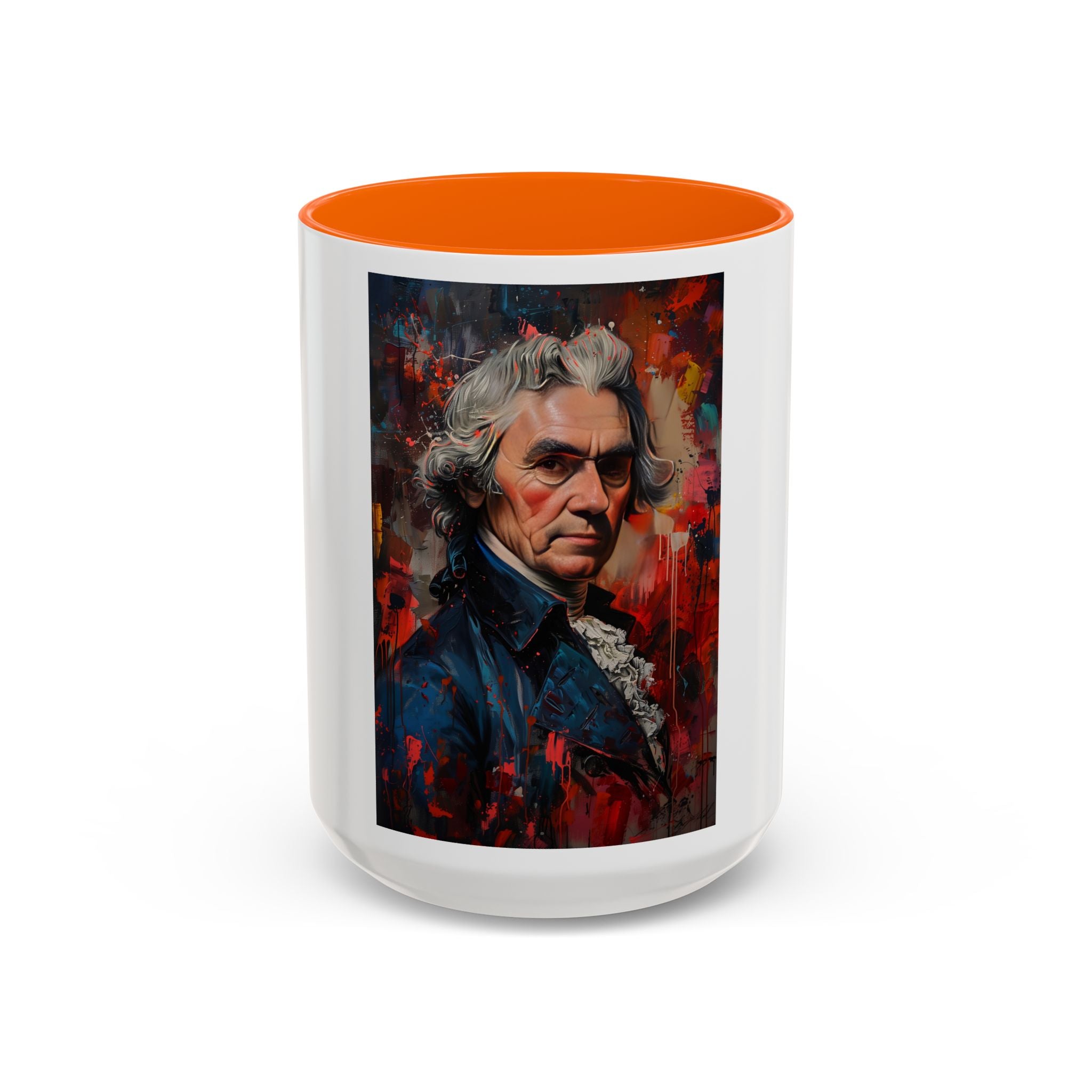 Thomas Jefferson Portrait Art Coffee Mug — Vintage Style Accent Mug