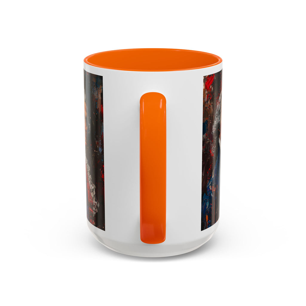 Historical Portrait Accent Mug — Patriotic Vintage-Style Coffee Cup