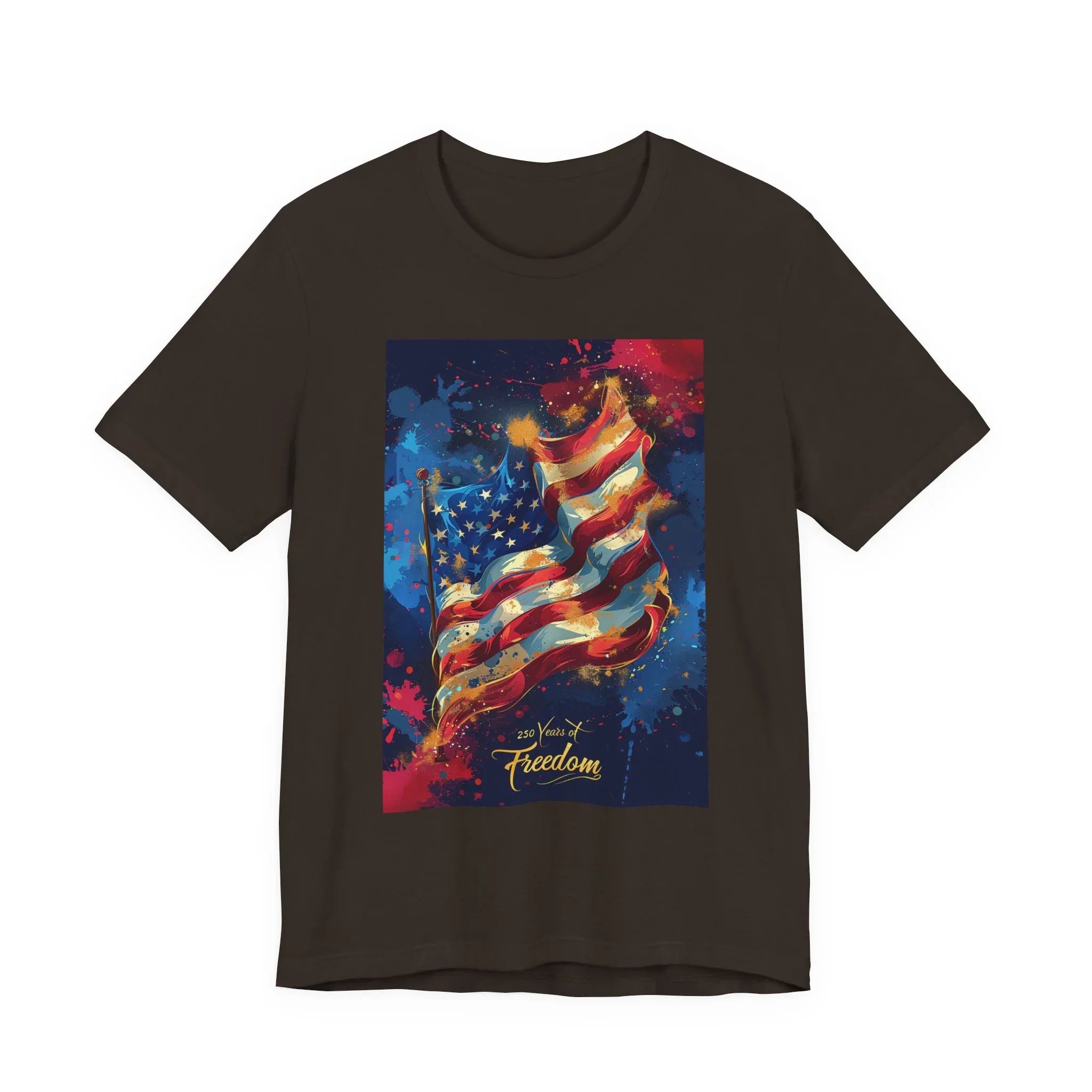 Patriotic Freedom Tee, Unisex Jersey Short Sleeve Tee, American Flag Shirt, Fourth of July Apparel, Independence Day Outfit, Gift for [...] - 250 USA Celebration