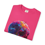 Colorful Drip Skull T-shirt | Watercolor Skull Shirt, Artistic Gothic Tee - 250 USA Celebration