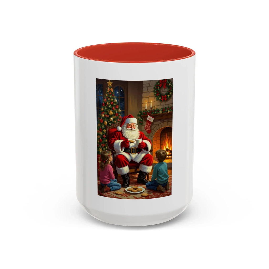 Christmas Santa Coffee Mug, Festive Drinkware for Holiday Cheer, Xmas Gift for Coffee Lovers, Cozy Winter Mug, Santa's Storytime - 250 USA Celebration