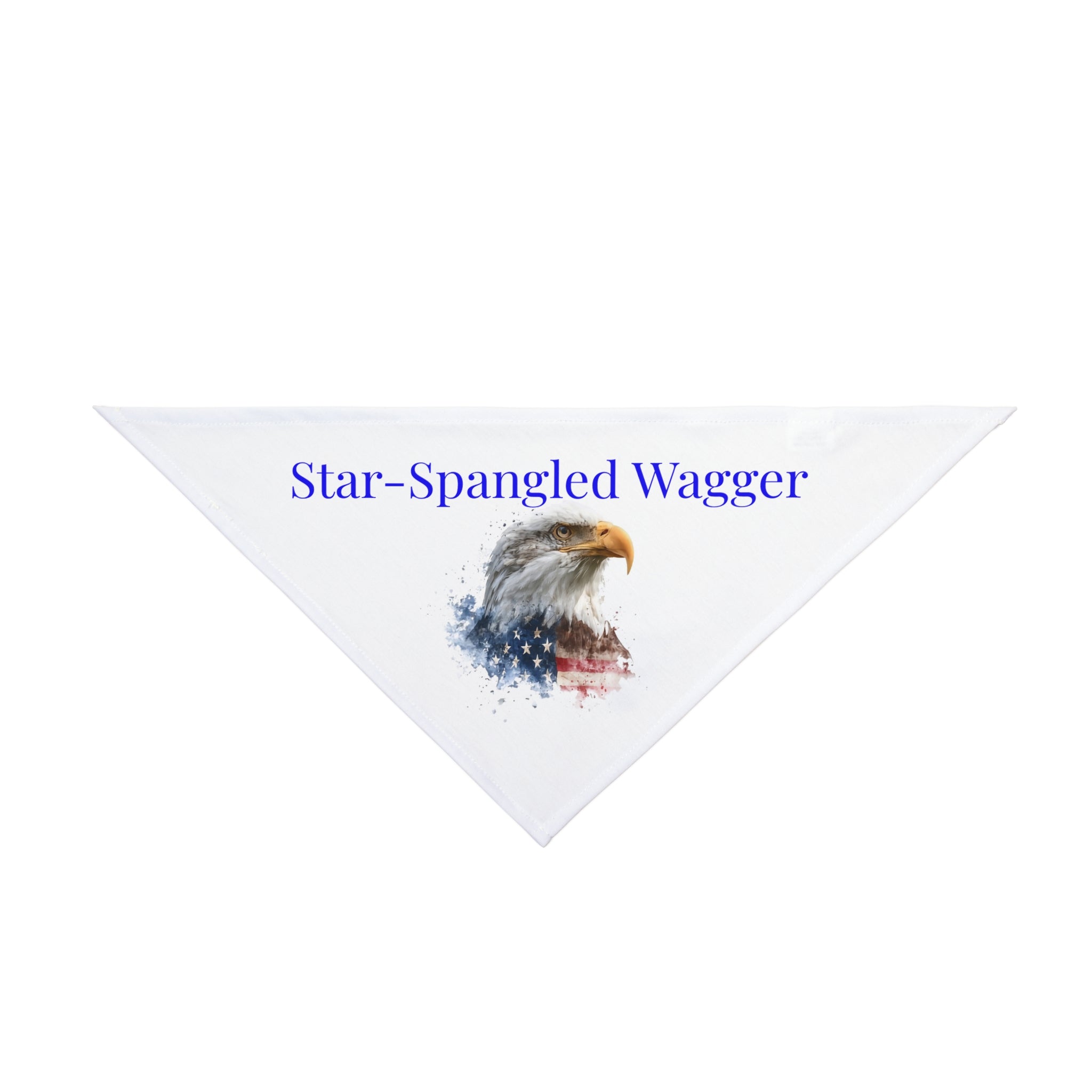Patriotic Pet Bandana - "Star-Spangled Wagger" Bald Eagle Dog Scarf