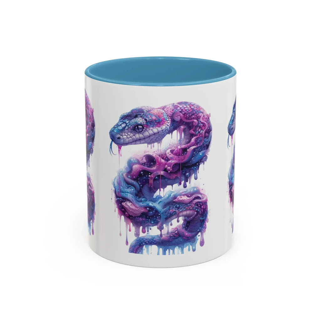 Psychedelic Ouroboros Snake Mug | Rainbow Galaxy Fractal Mushrooms - 250 USA Celebration