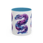 Psychedelic Ouroboros Snake Mug | Rainbow Galaxy Fractal Mushrooms - 250 USA Celebration
