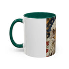 Colorful Mugs (11oz, 15oz) Majestic bald eagle head Patriotic coffee cup, America 250 Celebration coffee cup - 250 USA Celebration