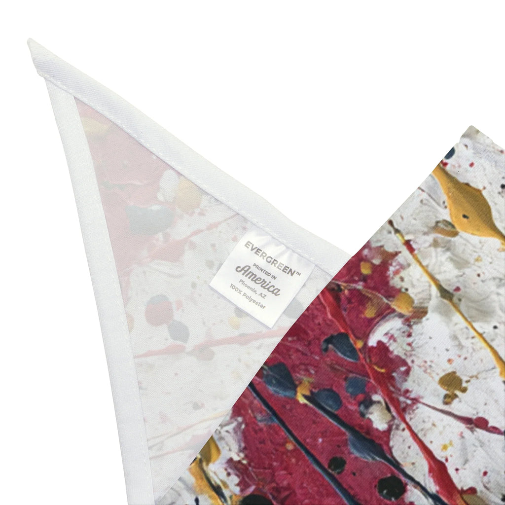 Patriotic Pet Bandana for Dogs - USA Flag Print, Adjustable Dog Scarf for Independence Day, Pet Gifts, Holiday Outfits, USA Pet Apparel - 250 USA Celebration