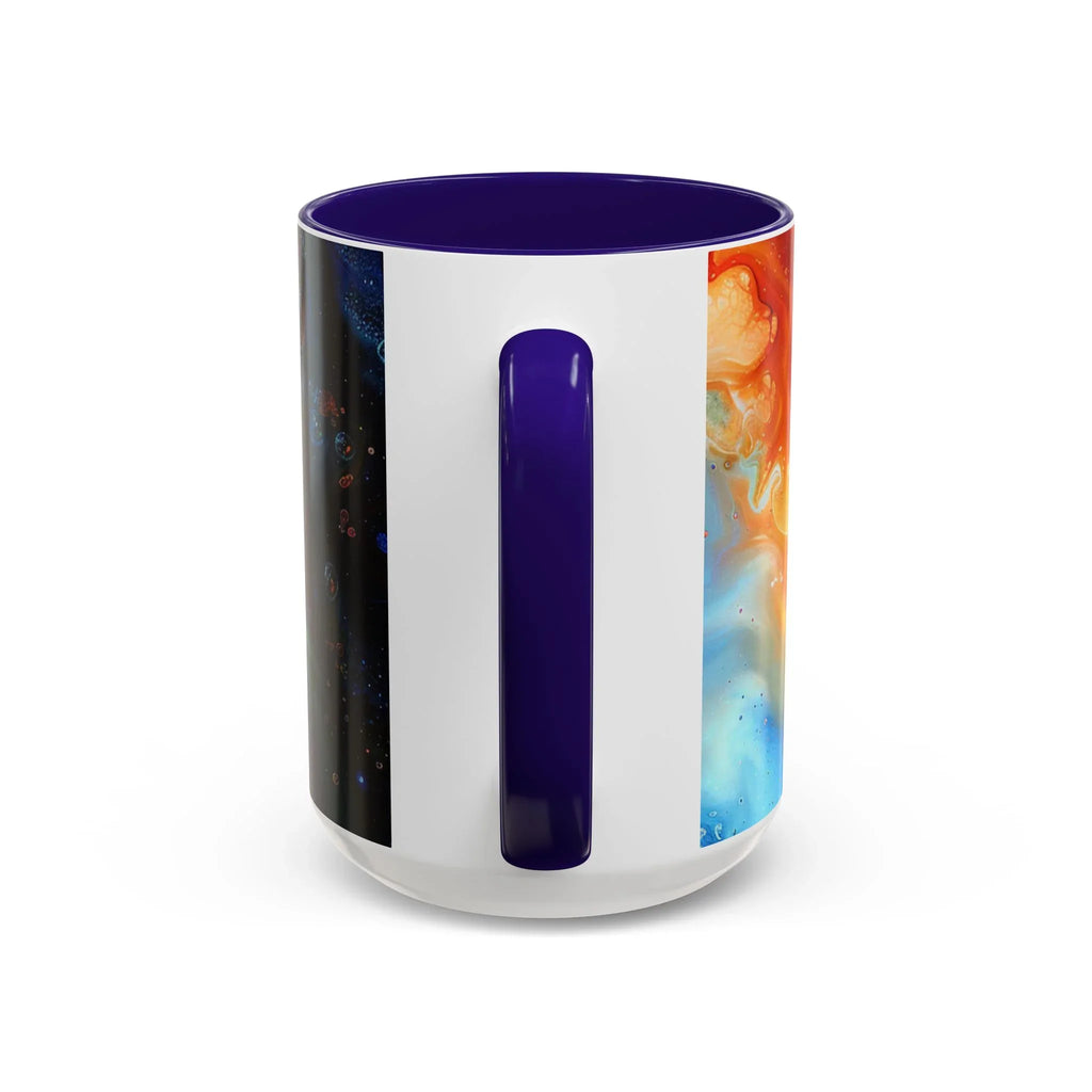 Colorful Mugs (11oz, 15oz) Intense abstract oil splat- coffee cup - 250 USA Celebration