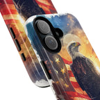 Patriotic Eagle Magnetic Phone Case, Tough Phone Covers, Americana Gifts, Unique Cell Phone Case, Fourth of July, Veterans Day - 250 USA Celebration