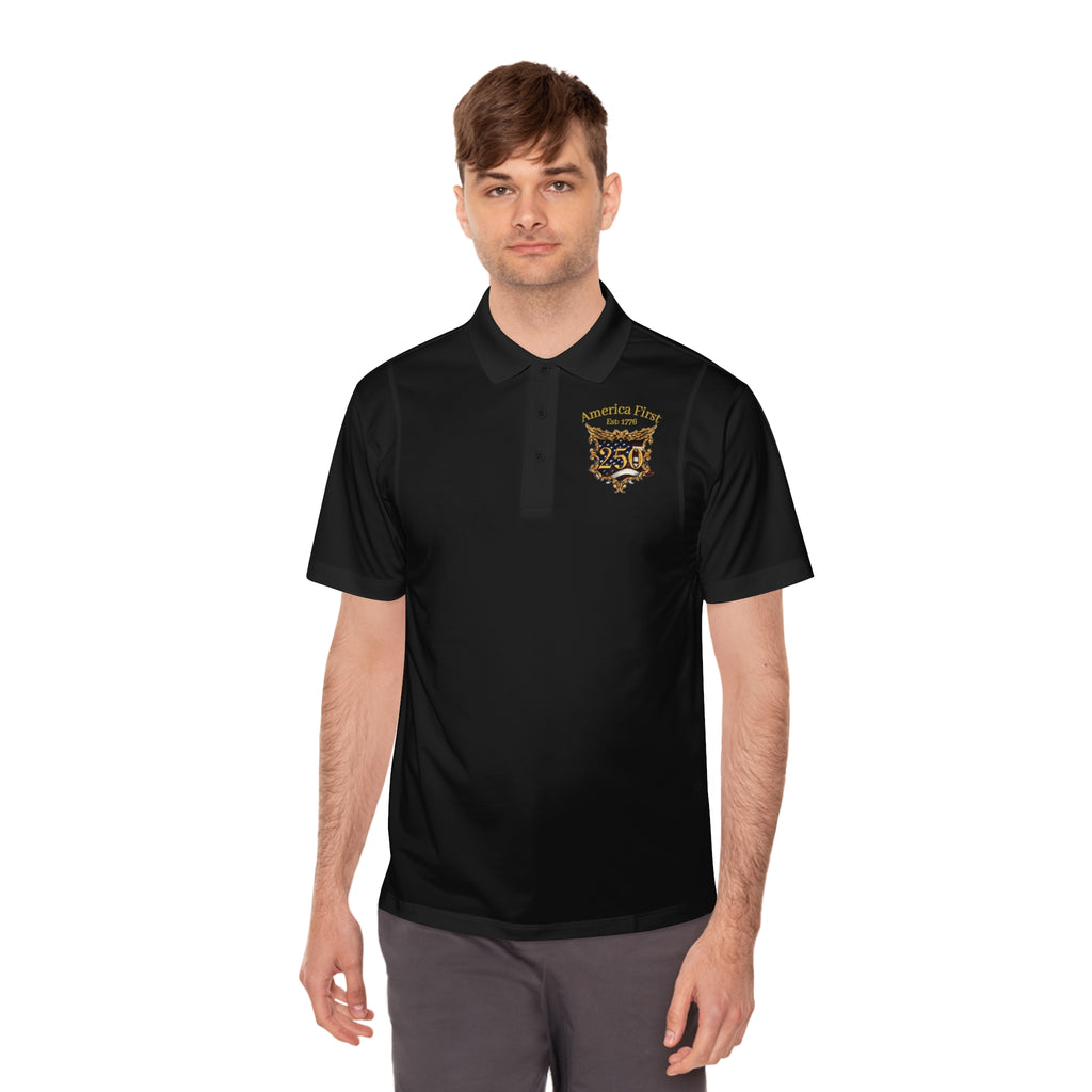 Men's Sport Polo Shirt — American Pride Eagle Shield Polo
