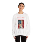 Patriotic Vintage Crewneck Sweatshirt, USA Flag Design, Unisex Sweatshirt, Cozy Apparel for Independence Day, Gift for Veterans