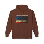 Freedom Forged Here American Flag Hoodie | Patriotic USA - 250 USA Celebration