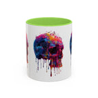 Psychedelic Third Eye Mug | Glowing Mushrooms, Melting Doves, Neon Lava Art - 250 USA Celebration