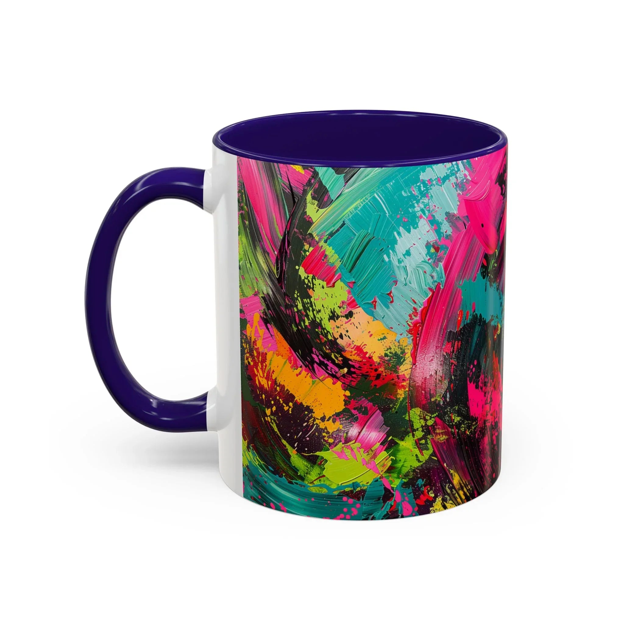 Abstract Colorful Brushstroke Mug | 11oz 15oz Ceramic - 250 USA Celebration
