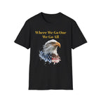 Where We Go One We Go All – Anniversary Gold Signature T-Shirt - Unisex Softstyle T-Shirt