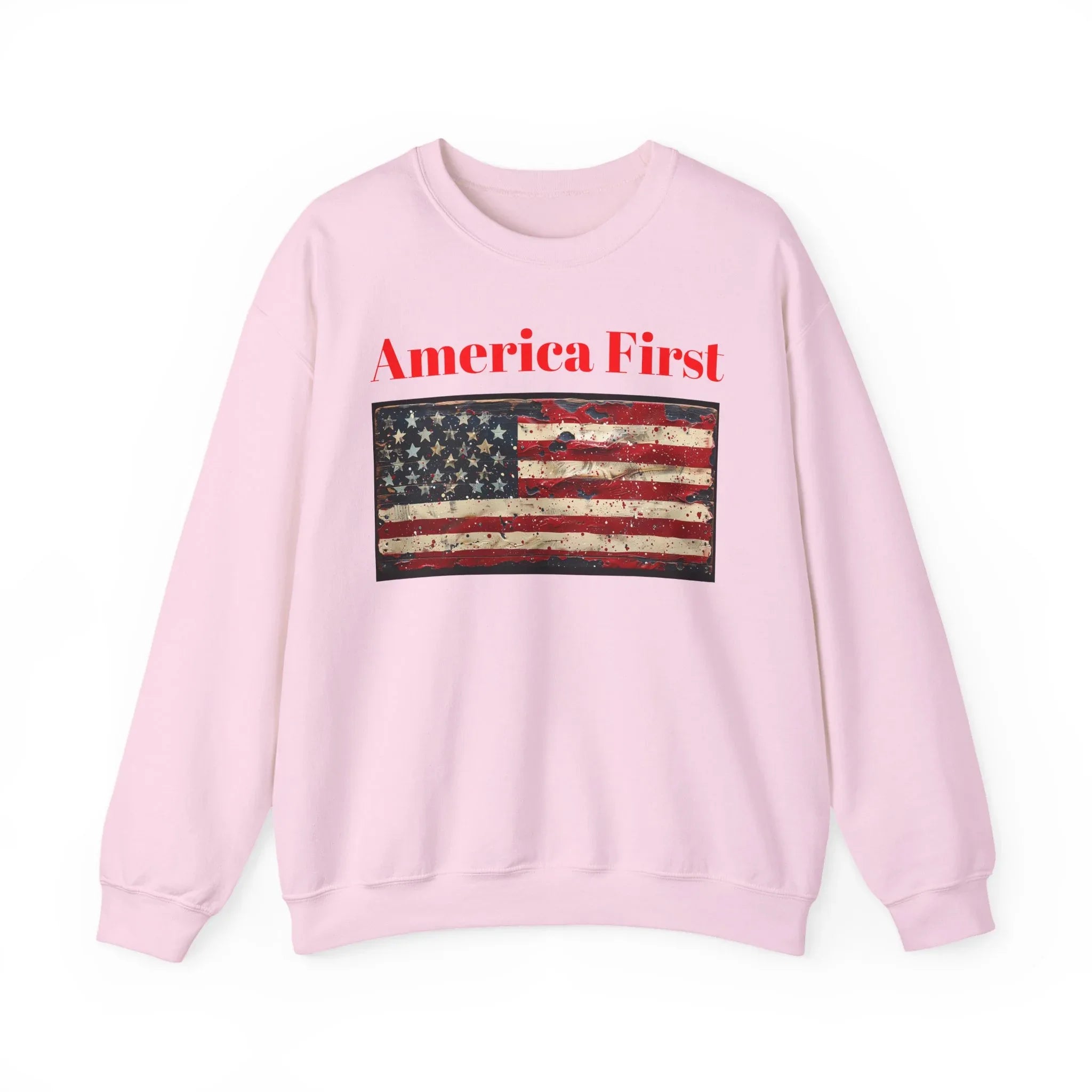 Patriotic American Crewneck Sweatshirt, USA Graphic Tees, Flag T-Shirts, Independence Apparel, Funny Patriotic Shirts, Custom American Tees - 250 USA Celebration
