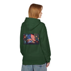 USA 250 Patriotic Hoodie with American Flag & Fireworks