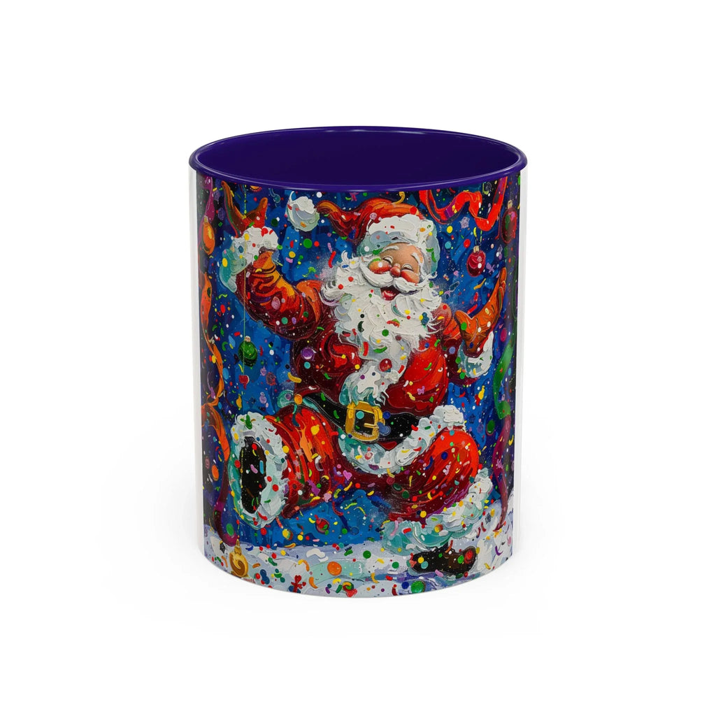 Colorful Mugs (11oz, 15oz) Santa Claus Coffee Cup, Santa Claus Coffee Mug - 250 USA Celebration
