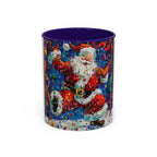 Colorful Mugs (11oz, 15oz) Santa Claus Coffee Cup, Santa Claus Coffee Mug - 250 USA Celebration